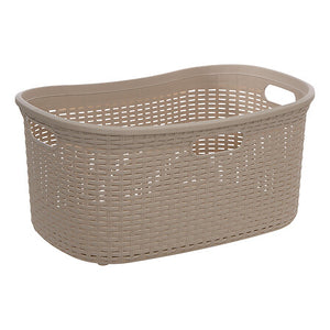 Кош за пране 5five, Полипропилен, 40L, Кафяв, Ратан ефект