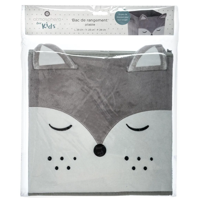 Детска кутия за съхранение atmosphera Fox, 29x29 см