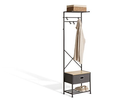 Гардероб 5five Tissa, 4 прът, 160 cm, Сив