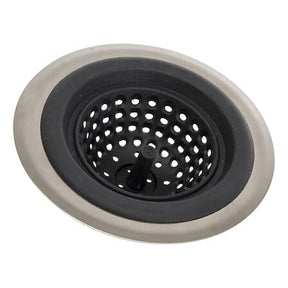 Решетка за мивка 5five Neo, Неръждаема стомана и TPR, Ø 11.8 cm, Тъмносива