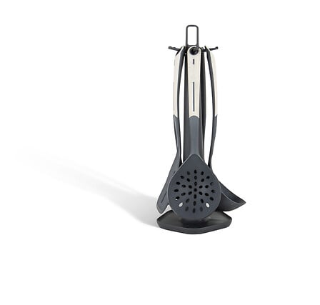 Комплект кухненски прибори 5five Essentiels x5 със стойка, PBT, 39.8 cm