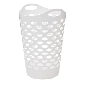 Кош за пране 5five, Полиетилен, 60L, Бял