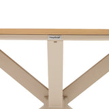 Fixed round table Oraclion 4 seats walnut clay