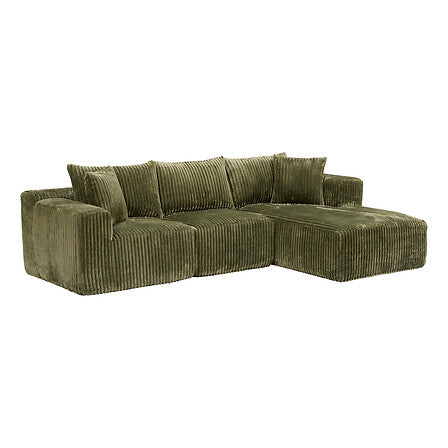 Компресиран ъглов диван atmosphera Solka, 254 cm,Кордурой