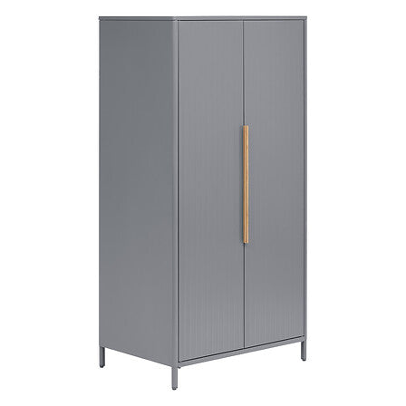 Outdoor cabinet Ironia height 180 cm galvanized steel graphite