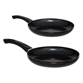 Комплект 2 тигана 5five Essentiels, Алуминий, Индукция, 24/28 cm, Черен