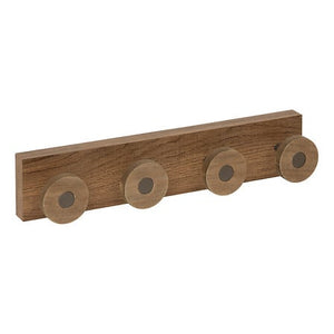 Закачалка за дрехи 5five Côme, 4 куки, Метал и дърво, 40 cm