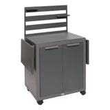 Помощна количка Hesperide Oxyana, Стомана, Графит, 131x60x154 cm - Homesector