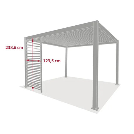 Капак за пергола Hesperide Evora, Цвят Глина, 1.3 m