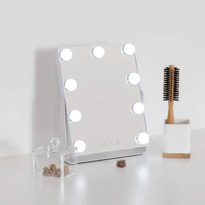 Огледало за баня 5five Holly, LED, 27x6x32 cm, Бяло