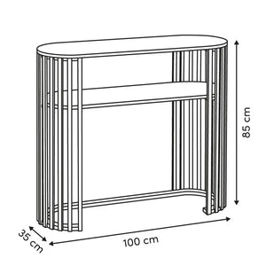 Конзолна маса atmosphera Slat, MDF, 100 cm