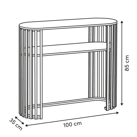 Конзолна маса atmosphera Slat, MDF, 100 cm