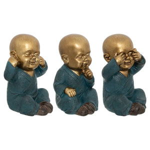 Декоративна фигура atmosphera Jiling Wisdom, Смола, 21 cm, 3 бр