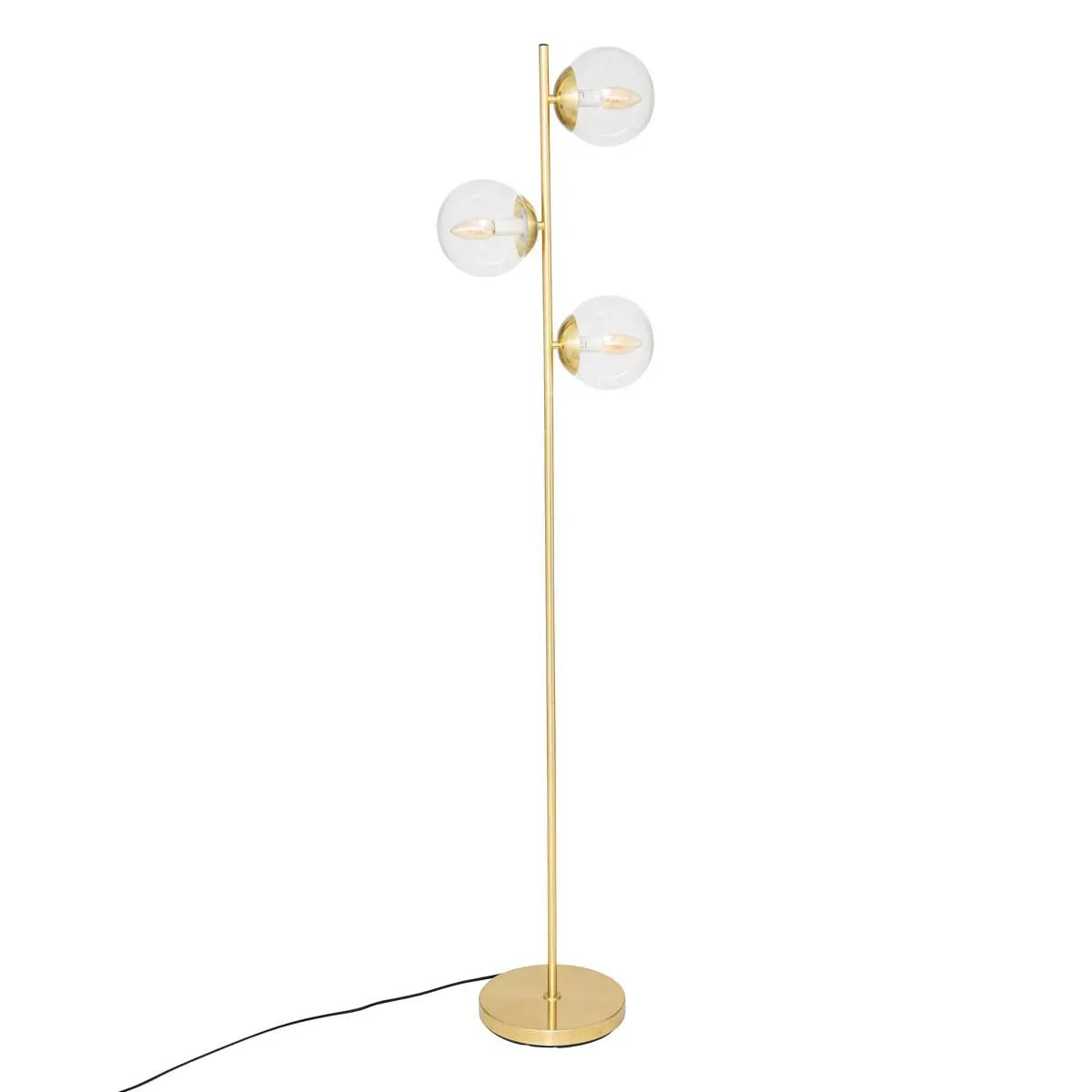 Лампион atmosphera Le Collectionneur, Метал и Стъкло, Златен, 162 cm