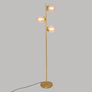 Лампион atmosphera Le Collectionneur, Метал и Стъкло, Златен, 162 cm