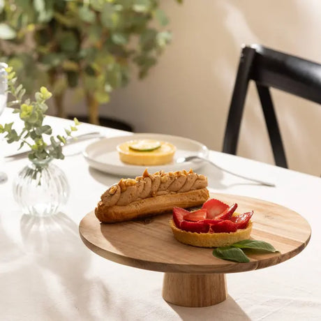 Tortatartó Secret de Gourmet, Akáciafa, 28 cm
