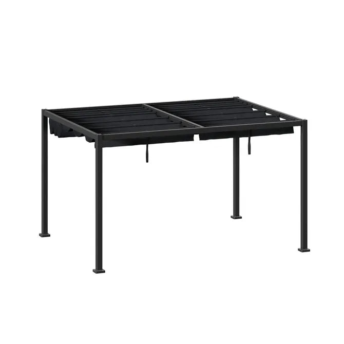 Беседка Hesperide Zalya, Алуминий, Графит, 4x3 m