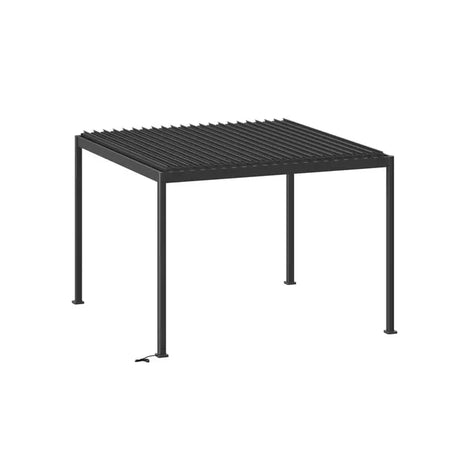 Elektromos pavilon Hesperide Evora, alumínium, grafitszürke, 3.6x3.6 m