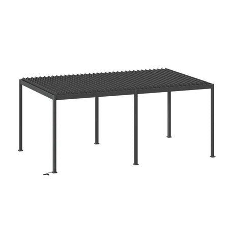 Elektromos pavilon Hesperide Evora, alumínium, grafitszürke, 6x3.6 m