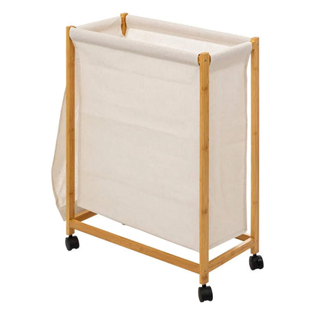 Кош за пране 5five Bambou, На колела, 52 l