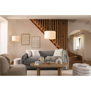 Állólámpa atmosphera Tina, textil, fehér, 150 cm