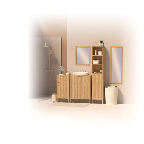Огледало за баня 5five Ivory, Кръгло, Pivot Duo