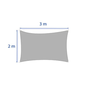 Árnyékoló vitorla Hesperide Curacao Solar, Bézs, 3 × 2 m