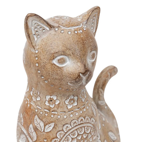 Декоративна фигура atmosphera Lindo, Смола, Бежов, 19 cm