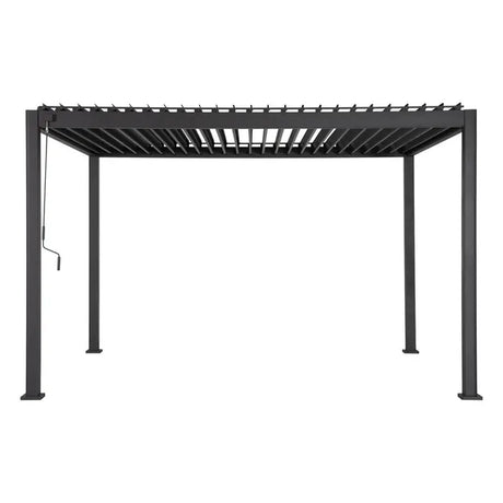Пергола Hesperide Evora, Алуминий, Графит, 4x3 m