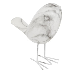 Декоративна фигура atmosphera Olen, Керамика, Бял, 19 cm