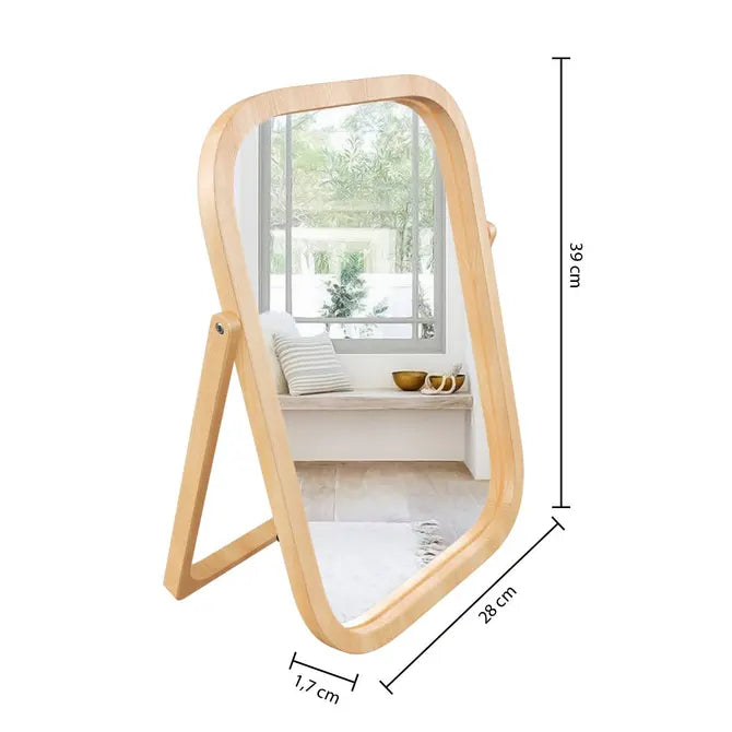 Огледало за баня 5five Bambou, Свободно стоящо, 39x28 cm