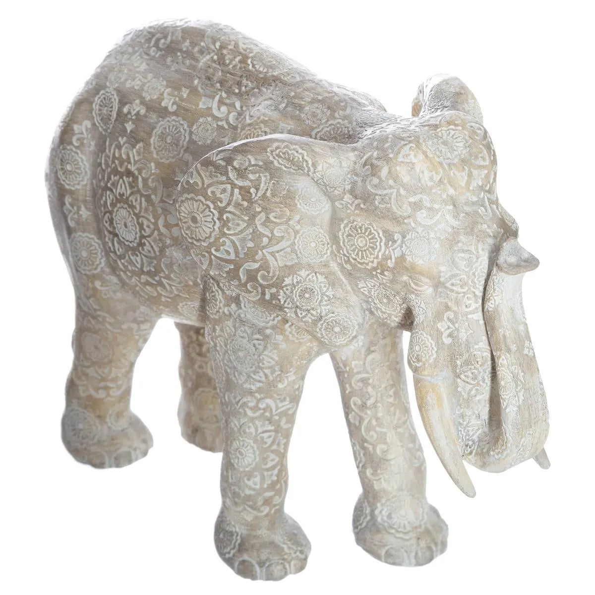 Dekorációs figura atmosphera Enzo, műgyanta, fehér, 21 cm