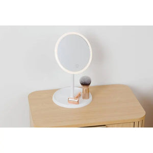 Огледало за баня 5five, LED, 19x16x30.3 cm, Бяло