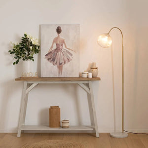 Állólámpa atmosphera Laye, fém és márvány, aranyszínű, 150 cm