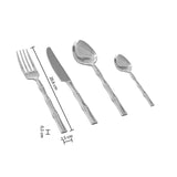 Evőeszközkészlet Secret de Gourmet Bambou, Rozsdamentes acél, 24 részes