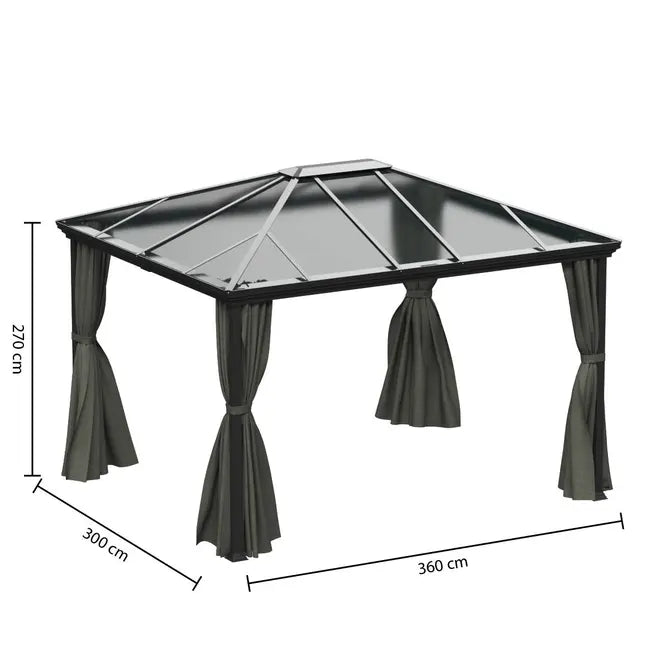 Pavilon Hesperide Belize, polikarbonát, 3.6x3 m