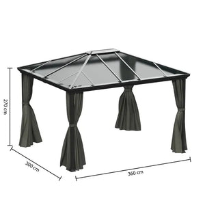 Pavilon Hesperide Belize, polikarbonát, 3.6x3 m