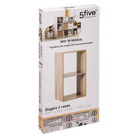 Етажерка 5five Mix'n Modul, 2 отделения, MDF, 35x32x68 cm
