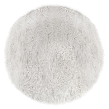 atmosphera Fur gyerekszőnyeg, fehér, 90 cm
