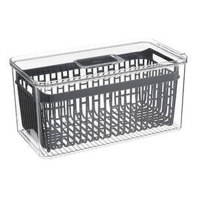 Кутия за хладилник 5five Tidy Fridge, PET, Сива, 32.5 cm