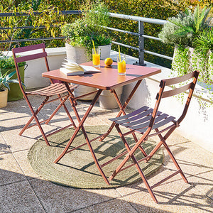 Greensboro folding square table 2 seats mahogany