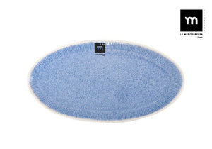 Плато овал LA MEDITERRANEA Calobra Blue, 27x14 cm, порцелан