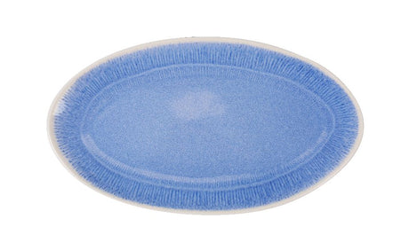 Плато овал LA MEDITERRANEA Calobra Blue, 31x18 cm, порцелан