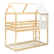 Детско двуетажно легло Монтесори Аtmosphera Bosco, 90x190 cm, MDF - Homesector