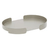 Oval tray Serva 35 x 50 cm aluminum laurel