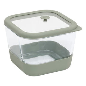Стъклена кутия за храна 5five Siliglass, Боросиликатно стъкло, 1.35L, Сива