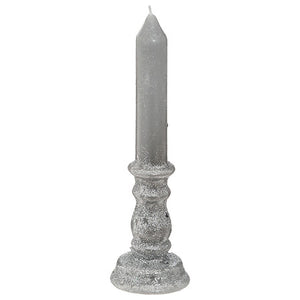 Стълбовидна свещ atmosphera Colorama de Noël, Сребриста, 20 cm