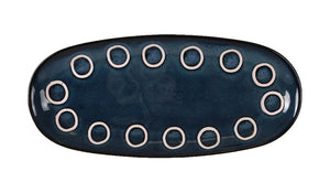 Плато овал LA MEDITERRANEA Almudena Blue, 29x14 cm, порцелан