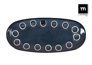 Плато овал LA MEDITERRANEA Almudena Blue, 33x15 cm, порцелан