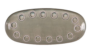 Плато овал LA MEDITERRANEA Almudena Gray, 33x15 cm, порцелан